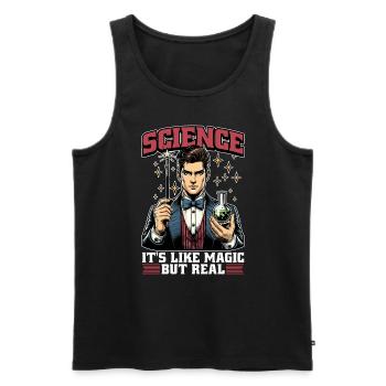 STEM Teacher Science It's Like Magic STEM Educator - Männer Premium Bio Tank Top - Schwarz - Vorne - AI Model Male 178 light (178cm)