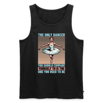 Ballet The Only Dancer You Should Dance Enthusiast - Men's Premium Organic Tank Top - black - Front - AI Model Male 178 light (178cm)