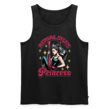 Acro Danse Tissus Aériens Princesse Danse Acrobatique - Débardeur bio Premium Homme - noir - Devant - Michal (187cm)