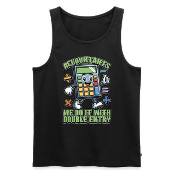 Accounting Accountants We Do It With Data Analysis - Männer Premium Bio Tank Top - Schwarz - Vorne - Michal (187cm)
