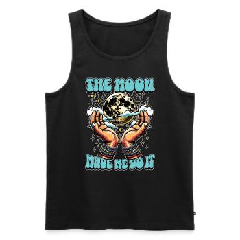 Astrologer The Moon Made Me Do It Astrological - Men's Premium Organic Tank Top - black - Front - AI Model Male 178 light (178cm)