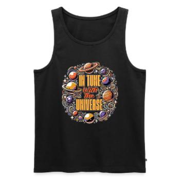 Astrologer In Tune With The Universe Astrologist - Männer Premium Bio Tank Top - Schwarz - Vorne - Michal (187cm)