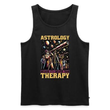 Astrology Because It's Cheaper Fortune Telling - Männer Premium Bio Tank Top - Schwarz - Vorne - AI Model Male 178 light (178cm)