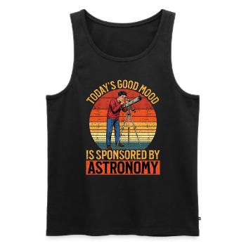 Astrologer Today's Good Mood Is Zodiacal Astrology - Men's Premium Organic Tank Top - black - Front - AI Model Male 178 light (178cm)