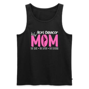 Acro Dancer Mom The Idol The Myth Loves Gymnastics - Männer Premium Bio Tank Top - Schwarz - Vorne - Michal (187cm)