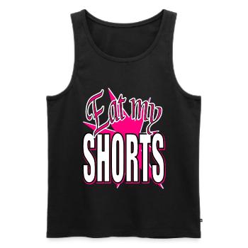 Eat My Shorts - Star in Pink - Débardeur bio Premium Homme - noir - Devant - Michal (187cm)
