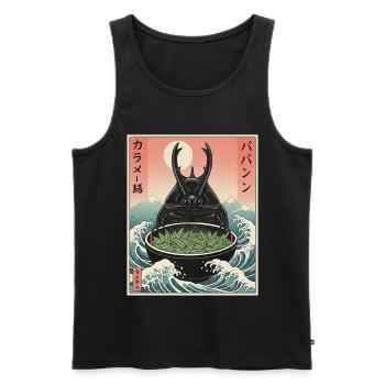 Scarabée fumier de Kawaii - Débardeur bio Premium Homme - noir - Devant - Michal (187cm)