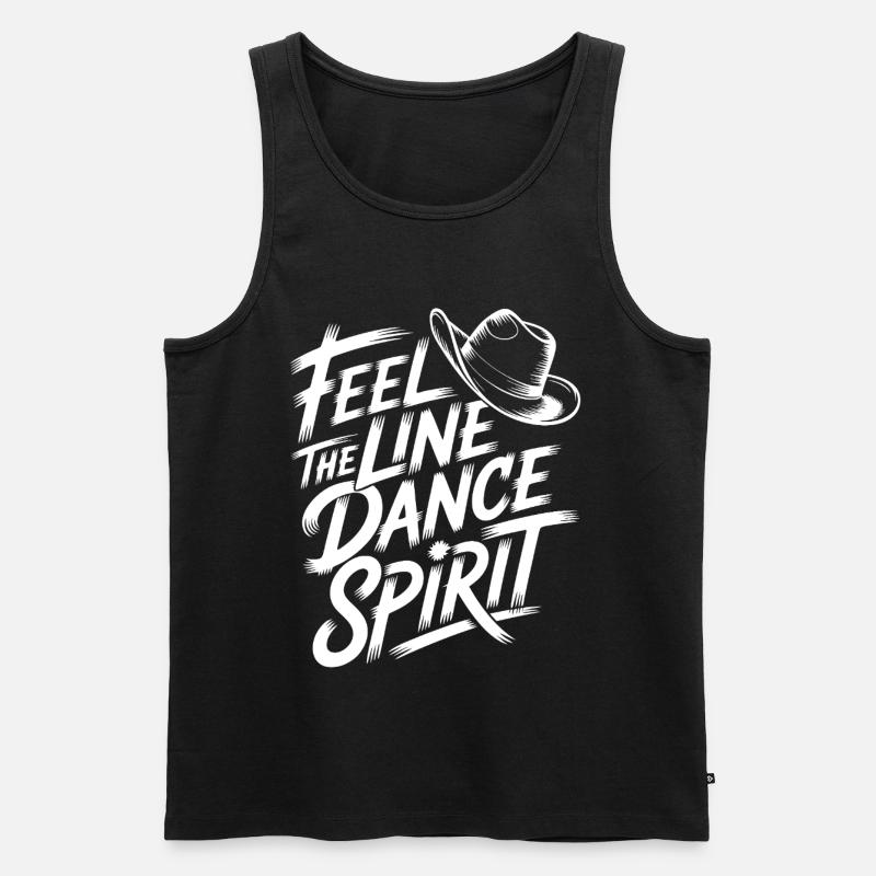 Country Dance Vibe - Männer Premium Bio Tank Top - Schwarz
