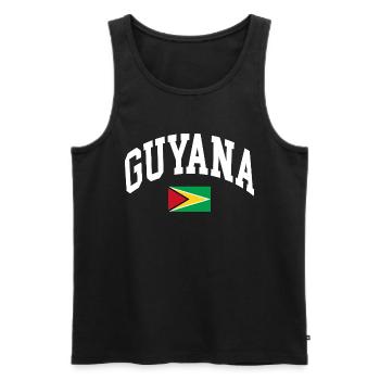 Guyana - Débardeur bio Premium Homme - noir - Devant - Michal (187cm)