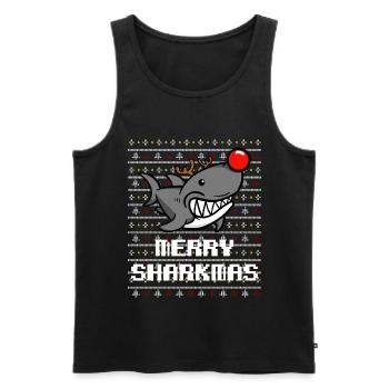 Hai Ugly Christmas Weihnachten Geschenk - Männer Premium Bio Tank Top - Schwarz - Vorne - AI Model Male 178 light (178cm)