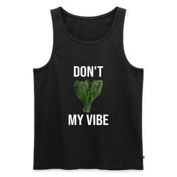 Grünkohl Don't Kale My Vibe Kohltour - Männer Premium Bio Tank Top - Schwarz - Vorne - AI Model Male 178 light (178cm)