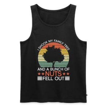 Genealogist Genealogist Family Tree Genealogist - Men's Premium Organic Tank Top - black - Front - AI Model Male 178 light (178cm)
