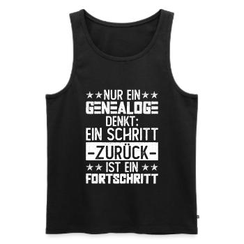 Ahnenforscher Genealoge Stammbaum Familienforscher - Männer Premium Bio Tank Top - Schwarz - Vorne - Michal (187cm)