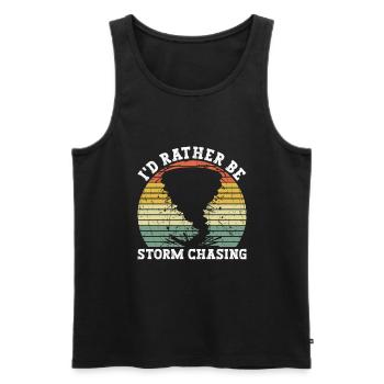 Meteorologist Weather Climate Weather Forecast - Men's Premium Organic Tank Top - black - Front - Michal (187cm)