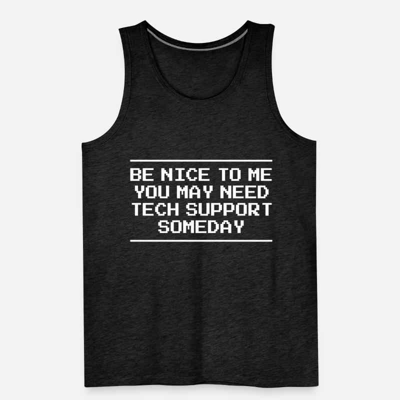 Tech Support Computer Science Computer IT Technology Men's Premium Organic Tank Top