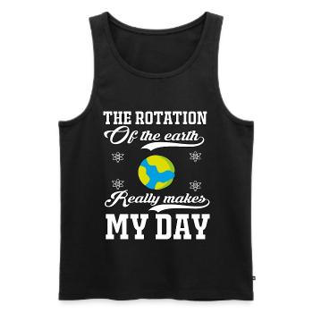 Science Physics Chemistry Nerd Geek Science Atom - Men's Premium Organic Tank Top - black - Front - AI Model Male 178 light (178cm)