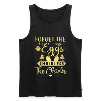 Easter chick Easter Spring Easter Easter Egg - Men's Premium Organic Tank Top - black - Front - AI Model Male 178 light (178cm)