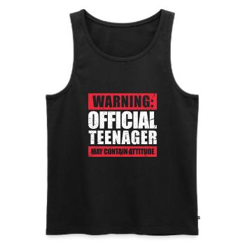 Cadeau d'anniversaire 13 ans 13 ans Bday - Débardeur bio Premium Homme - noir - Devant - Michal (187cm)