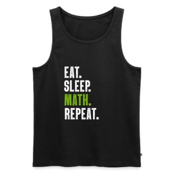 maths - Men's Premium Organic Tank Top - black - Front - Michal (187cm)