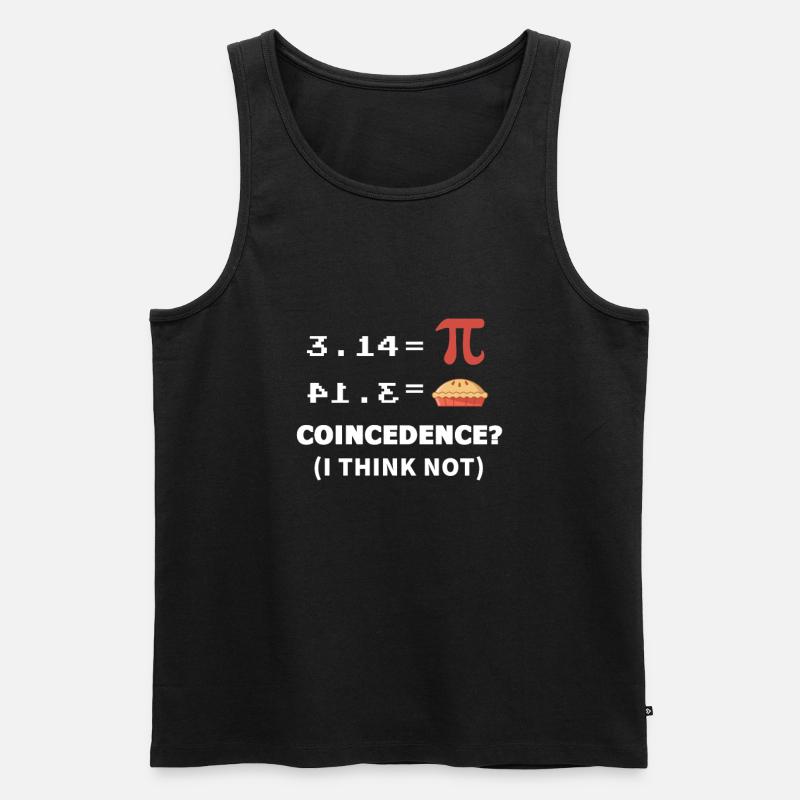 Math math Pi - Men's Premium Organic Tank Top - black