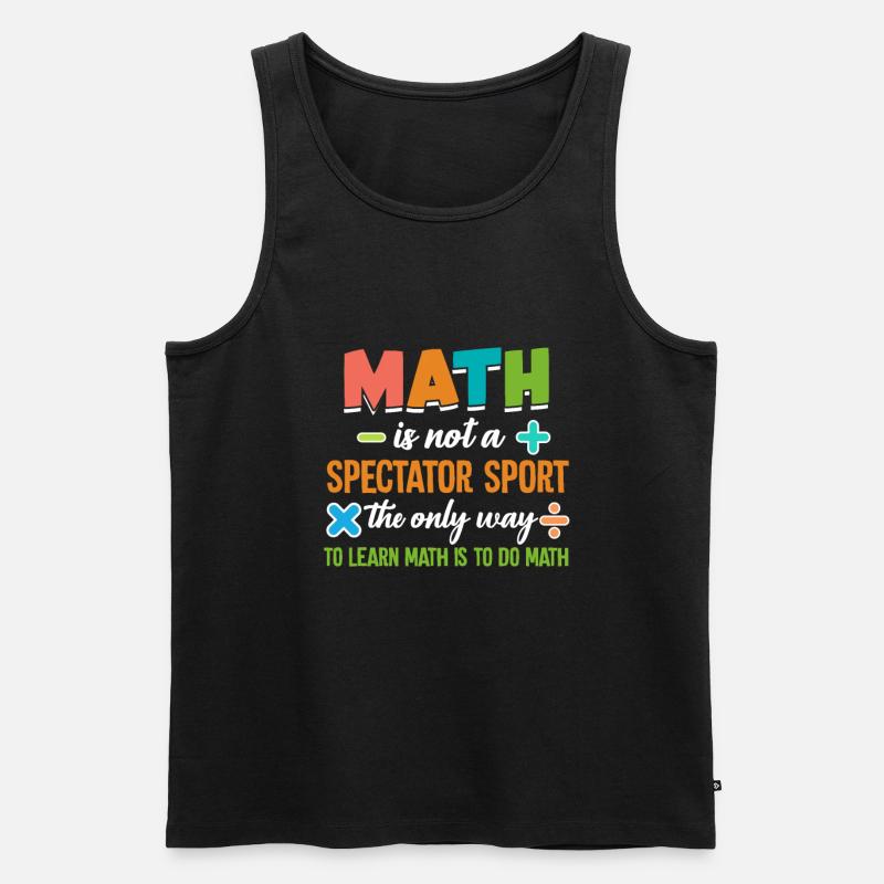 Math math - Men's Premium Organic Tank Top - black