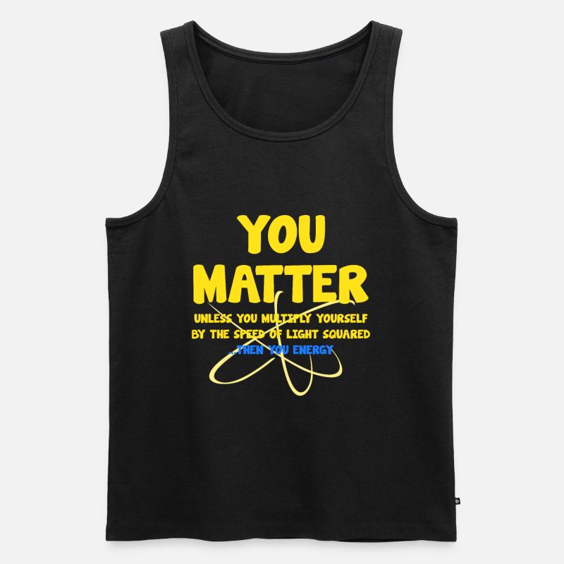 Wissenschaft - Männer Premium Bio Tank Top - Schwarz