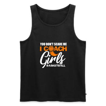 Basketball Trainer Coach Basketballer Geschenk - Männer Premium Bio Tank Top - Schwarz - Vorne - Michal (187cm)