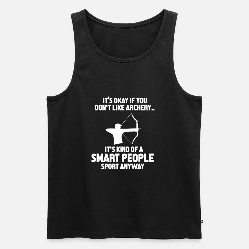 Bogenschütze - Männer Premium Bio Tank Top - Schwarz