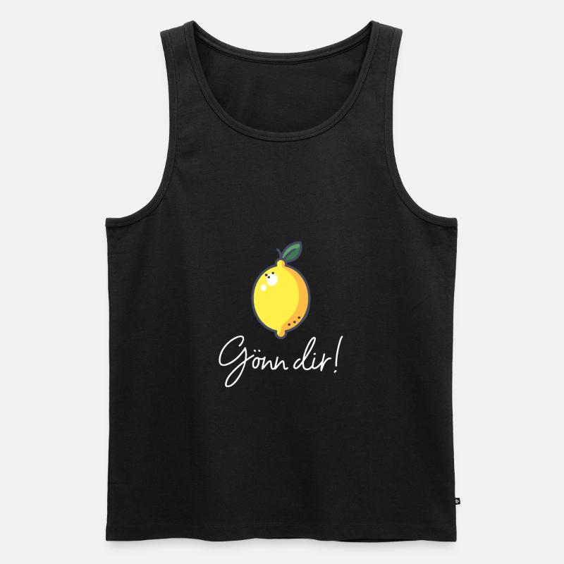 Gönn dir - Männer Premium Bio Tank Top - Schwarz
