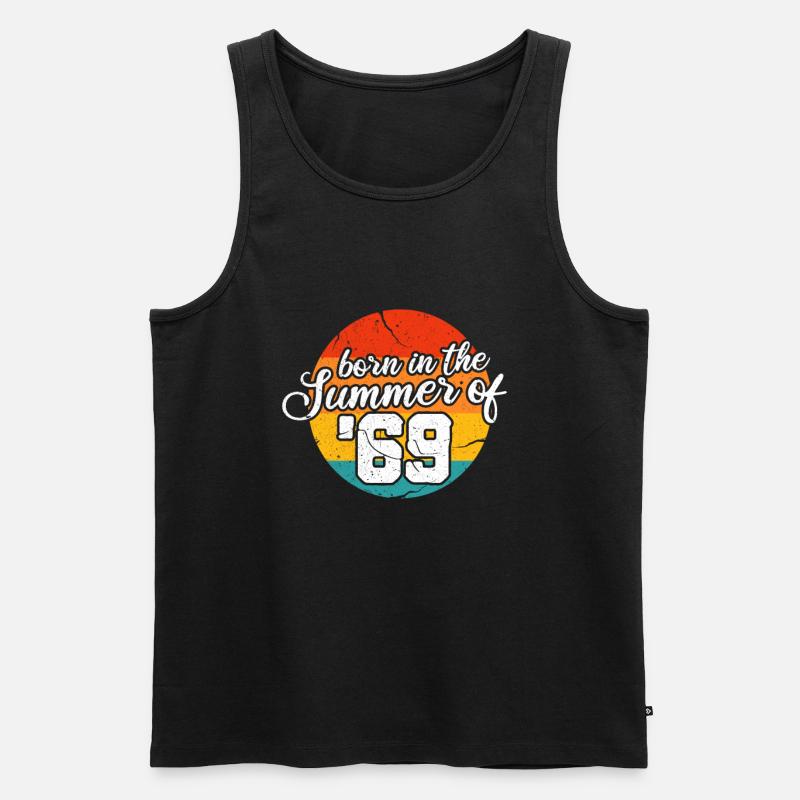 1969 - Männer Premium Bio Tank Top - Schwarz