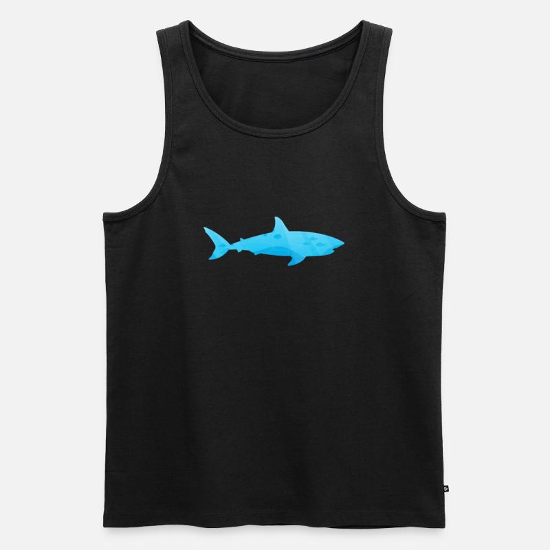requin - Débardeur bio Premium Homme - noir