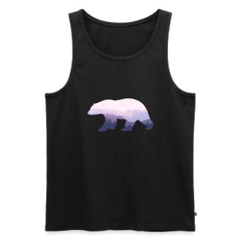 Ours ours ours montagnes ours brun cadeau grizzly - Débardeur bio Premium Homme - noir - Devant - Michal (187cm)