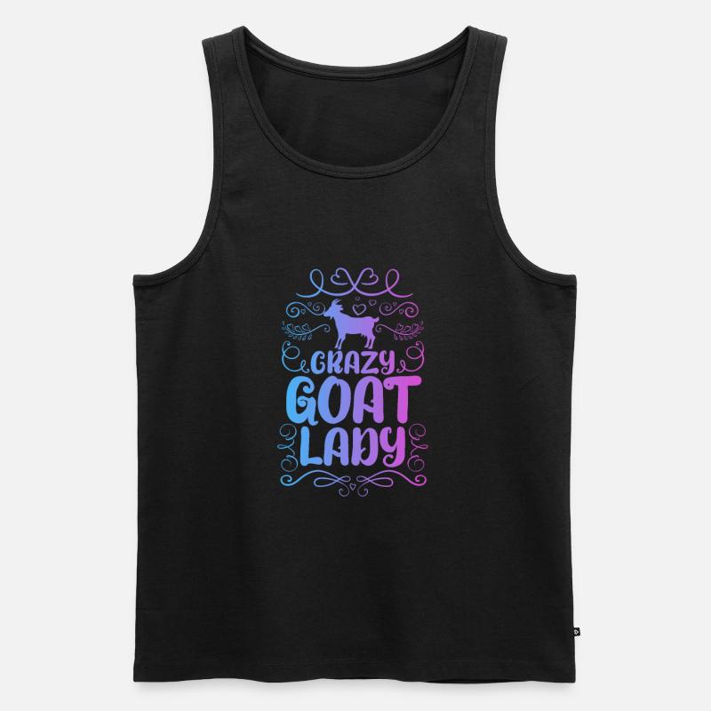 Ziege - Männer Premium Bio Tank Top - Schwarz