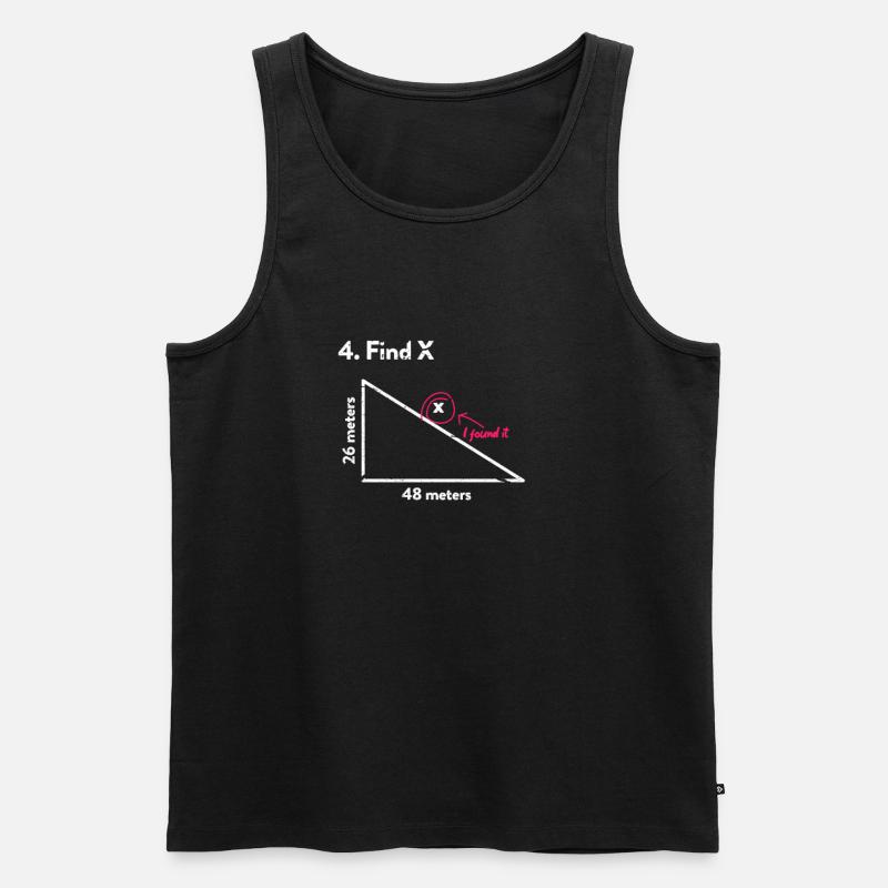 Mathe - Männer Premium Bio Tank Top - Schwarz