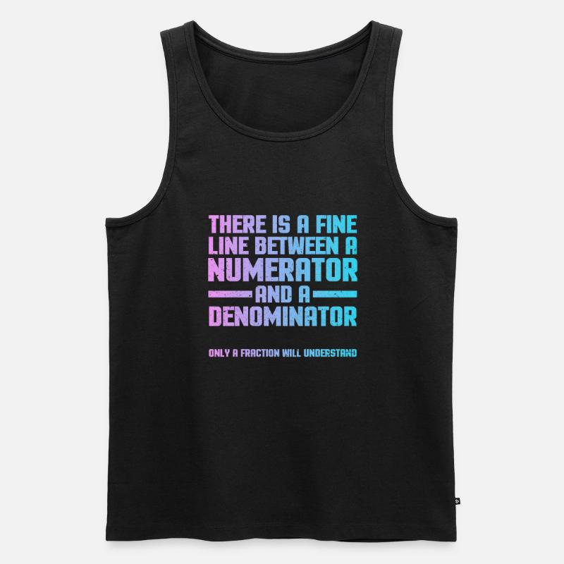 Mathe - Männer Premium Bio Tank Top - Schwarz