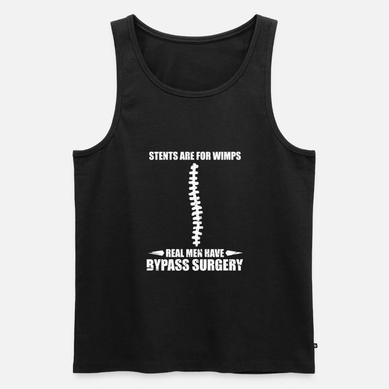 Operation Bypass - Männer Premium Bio Tank Top - Schwarz