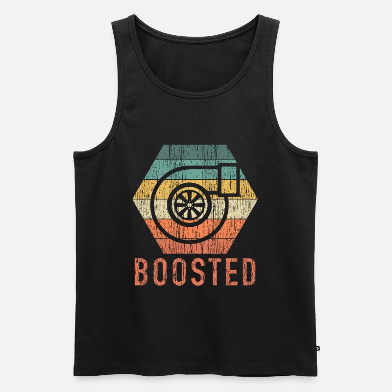 Turbolader Turbo Tuner Auto Tuning Racing Boosted - Männer Premium Bio Tank Top - Schwarz