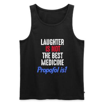Propofol Medizin Anästhesie Geschenk - Männer Premium Bio Tank Top - Schwarz - Vorne - AI Model Male 178 light (178cm)