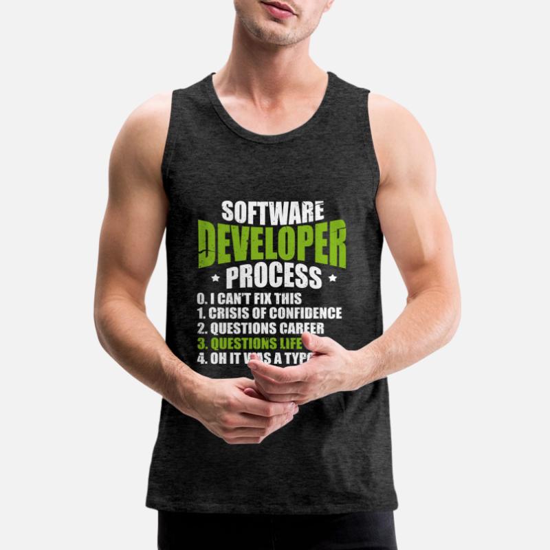 Software developer programmer software Men's Premium Organic Tank Top