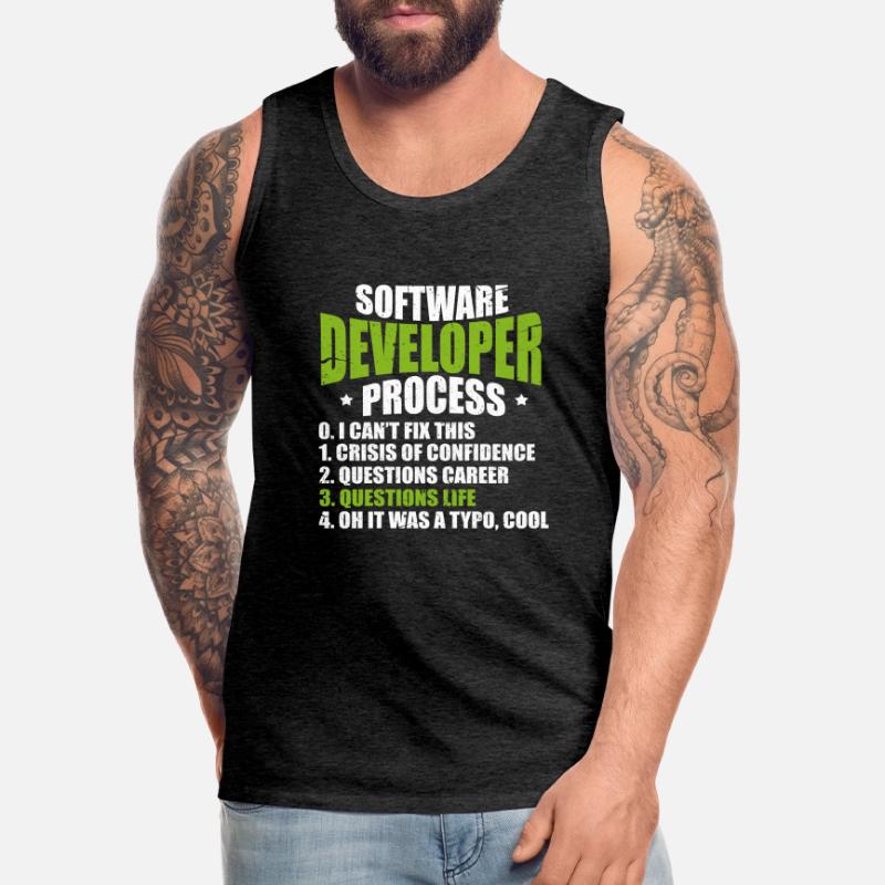 Software developer programmer software Men's Premium Organic Tank Top