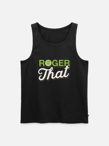 Roger that tennis - Men's Premium Organic Tank Top - black