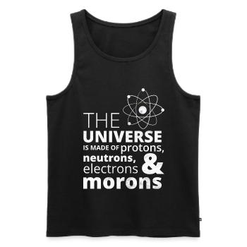Nerd Science Geek - Men's Premium Organic Tank Top - black - Front - AI Model Male 178 light (178cm)