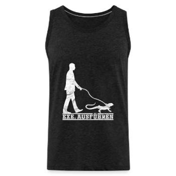 EXE ausführen - Männer Premium Bio Tank Top - Anthrazit - Vorne - Alexander (188cm)