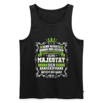 Bankkaufmann Bankkaufmann Bankkaufmann - Männer Premium Bio Tank Top - Schwarz - Vorne - Michal (187cm)