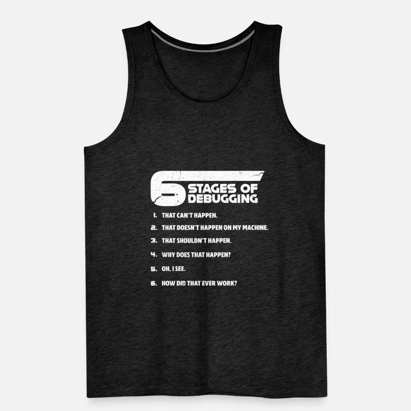 Programmierer Programmieren Fehlerbehebung Coder Männer Premium Bio Tank Top
