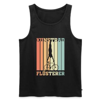 Kunstradfahrer Kunstrad Flüsterer Geschenk - Männer Premium Bio Tank Top - Schwarz - Vorne - Michal (187cm)