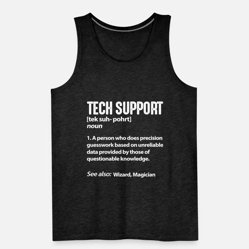 Technischer Support Computer IT Programmierer Männer Premium Bio Tank Top