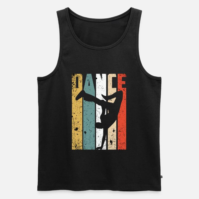Breakdance break dancer - Men's Premium Organic Tank Top - black