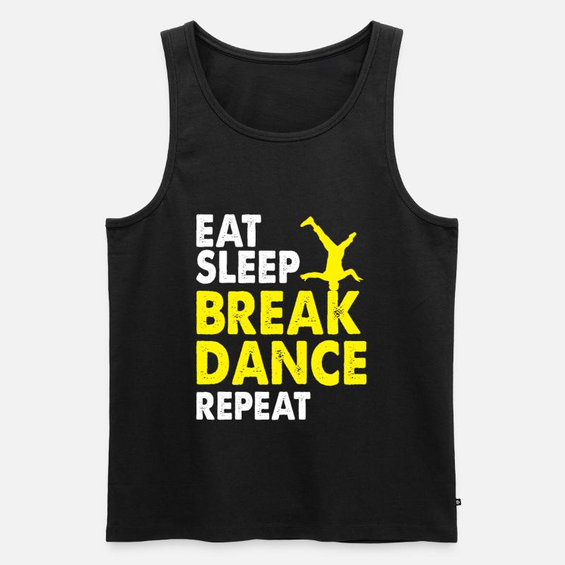 Breakdance - Männer Premium Bio Tank Top - Schwarz