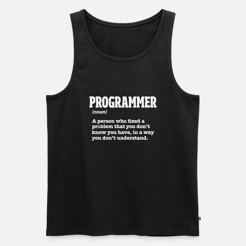 Programmierer - Männer Premium Bio Tank Top - Schwarz